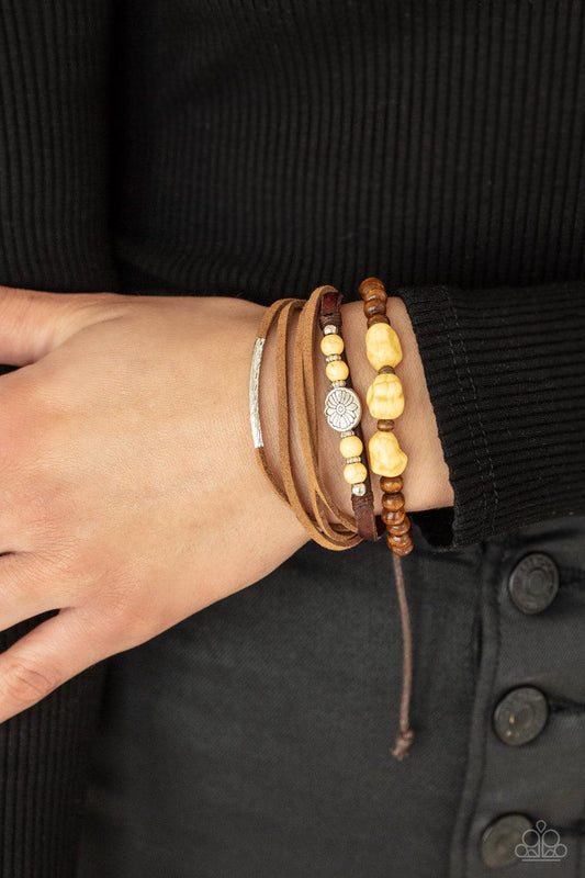 Act Natural Yellow Bracelet - Jewelry by Bretta - Jewelry by Bretta