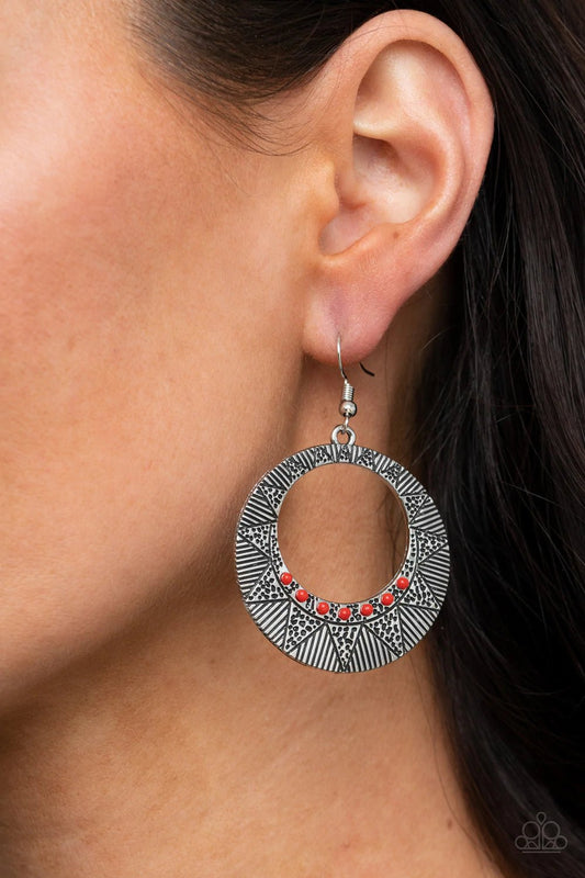 Adobe Dusk Red Earrings - Jewelry by Bretta - Jewelry by Bretta