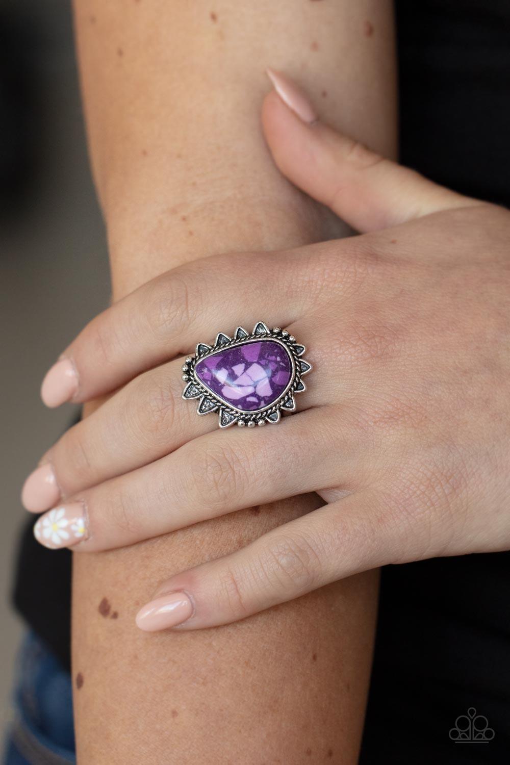 Adobe Sunrise Purple Ring - Jewelry by Bretta - Jewelry by Bretta