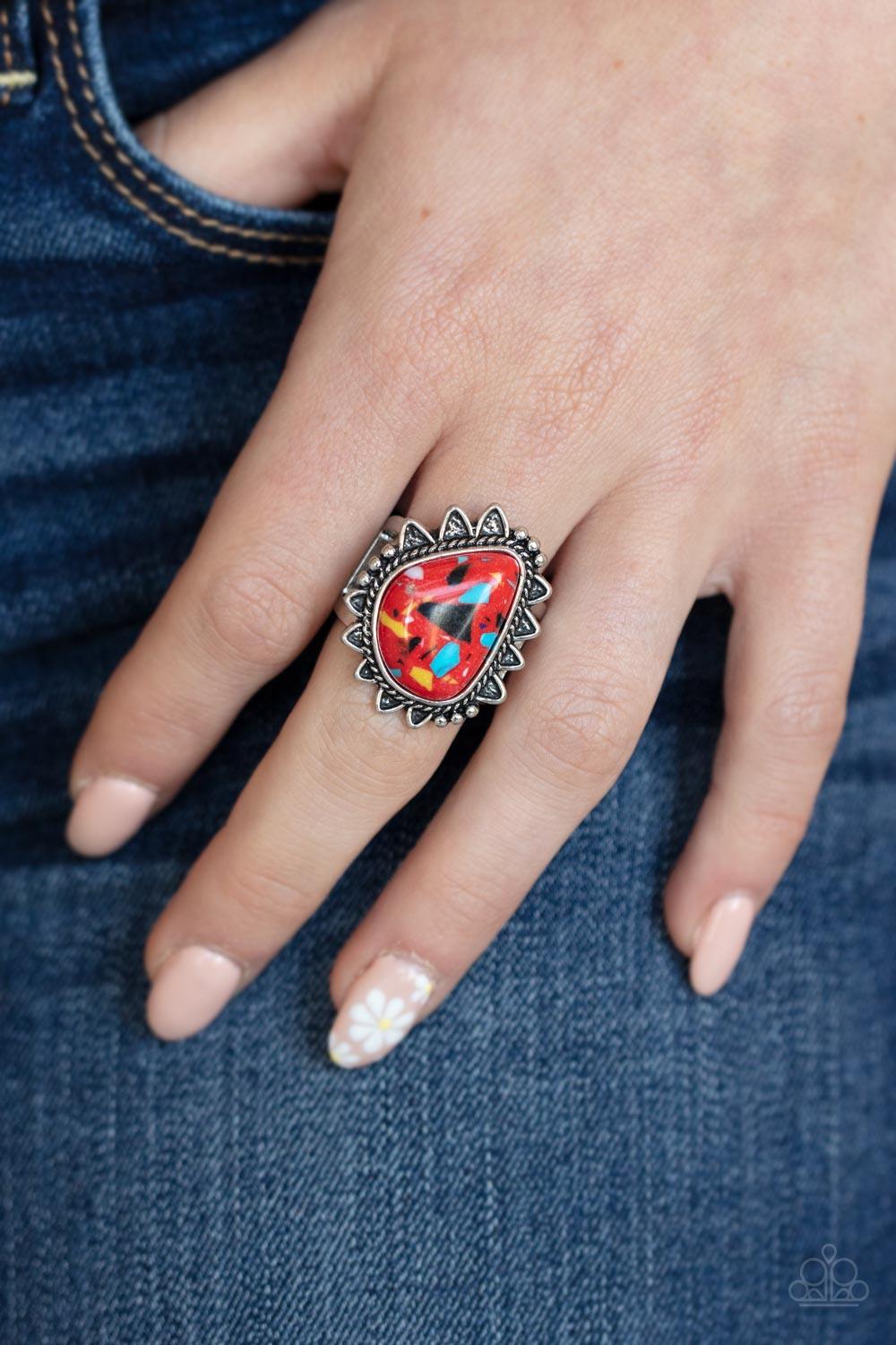 Adobe Sunrise Red Ring - Jewelry by Bretta - Jewelry by Bretta