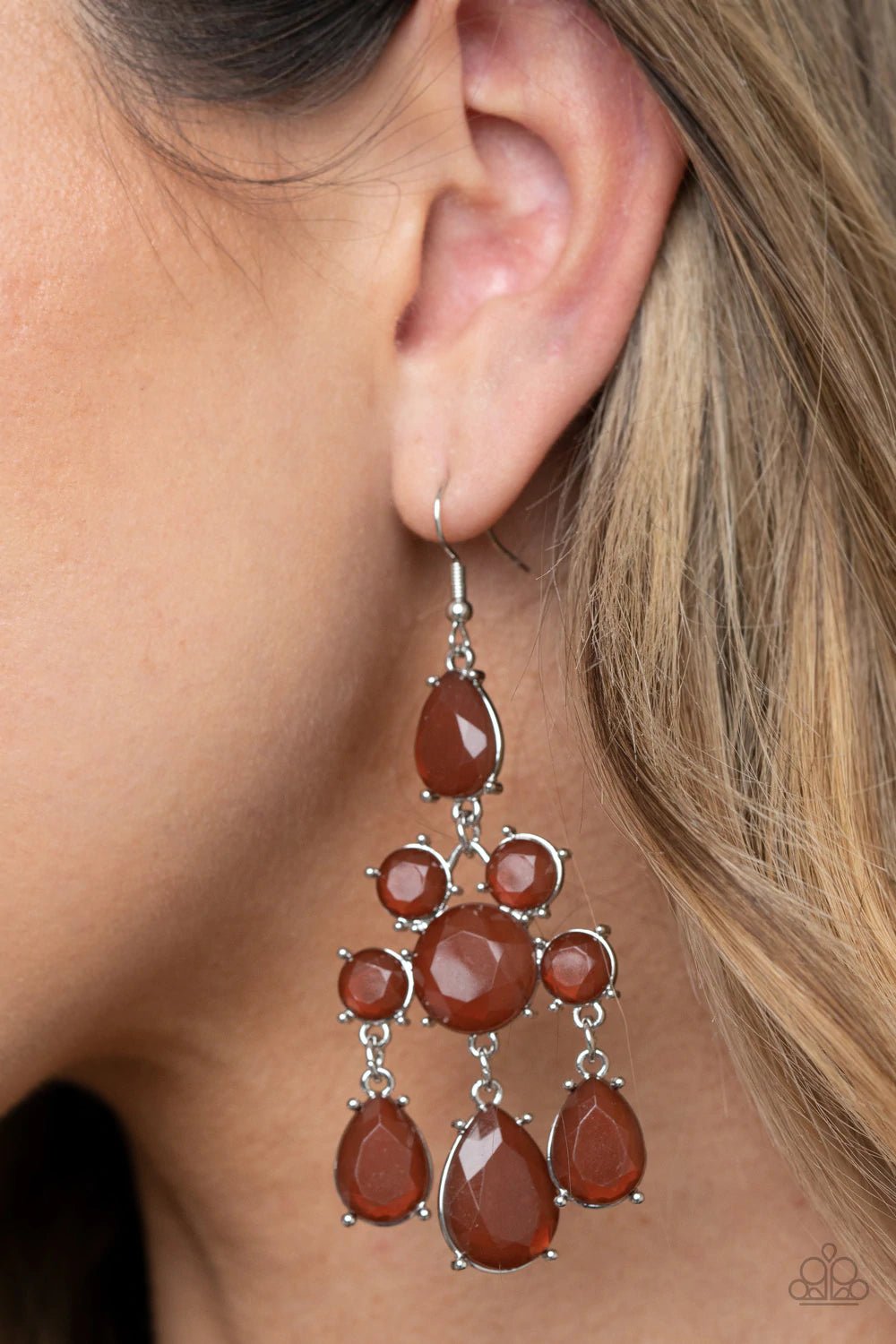 Afterglow Glamour Brown Earrings - Jewelry by Bretta - Jewelry by Bretta
