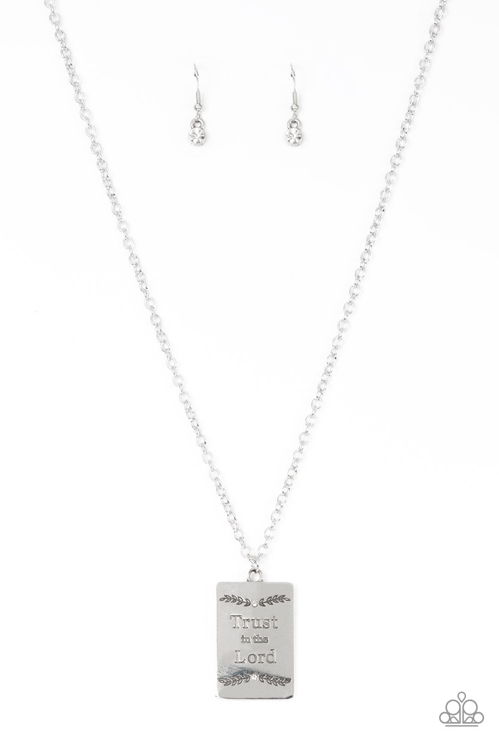 All About Trust White Inspirational Necklace - Jewelry by Bretta - Jewelry by Bretta