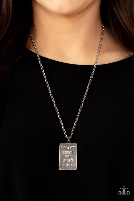 All About Trust White Inspirational Necklace - Jewelry by Bretta - Jewelry by Bretta