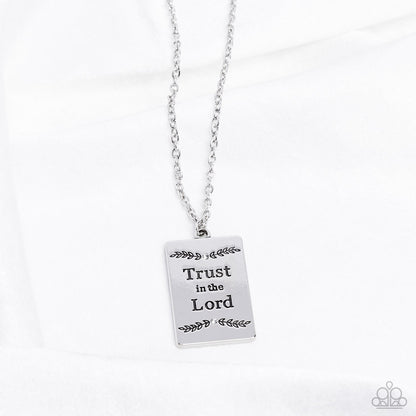 All About Trust White Inspirational Necklace - Jewelry by Bretta - Jewelry by Bretta