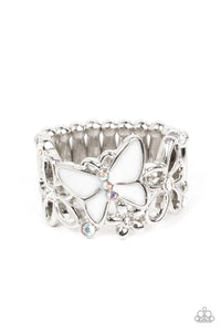 All FLUTTERED Up White Butterfly Ring - Jewelry by Bretta - Jewelry by Bretta