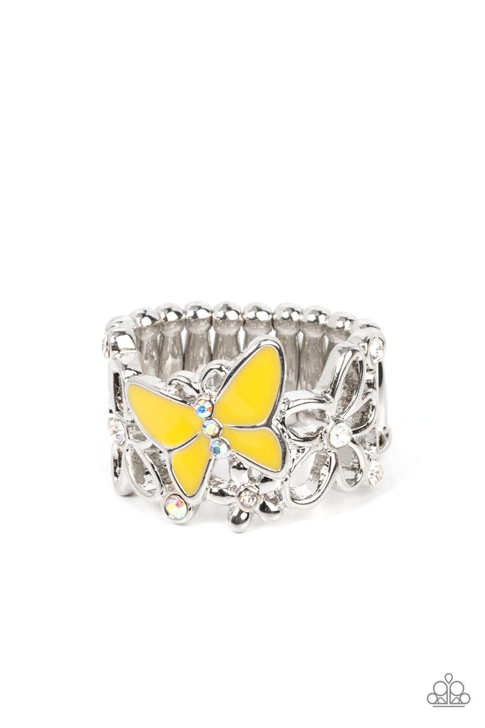 All FLUTTERED Up Yellow Butterfly Ring 🦋 💛 - Jewelry by Bretta - Jewelry by Bretta