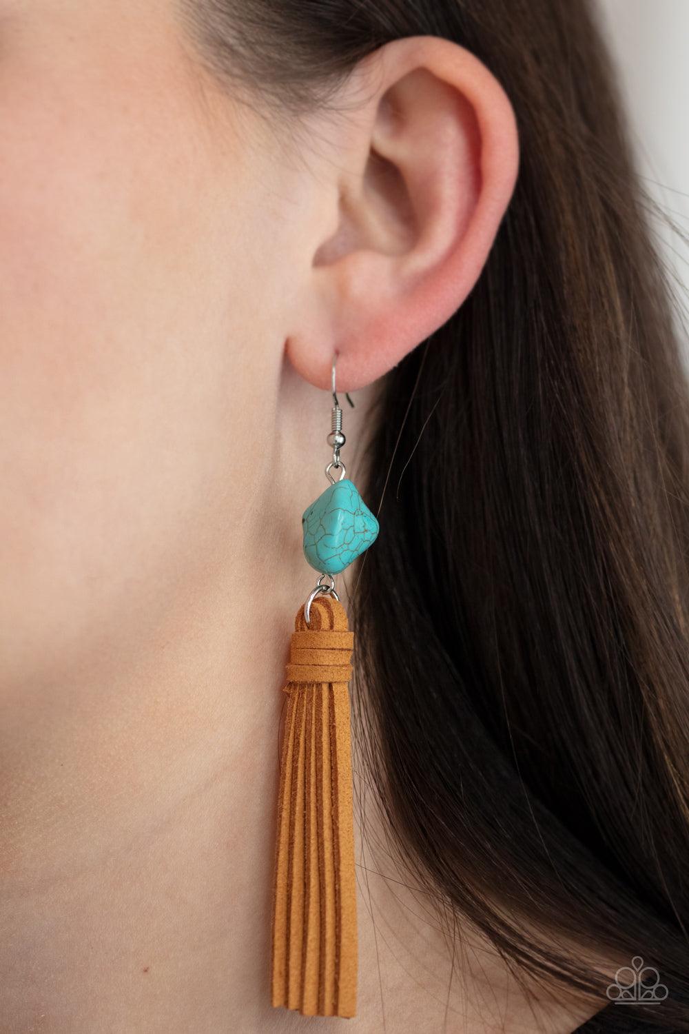 All-Natural Allure Blue Earrings - Jewelry by Bretta - Jewelry by Bretta