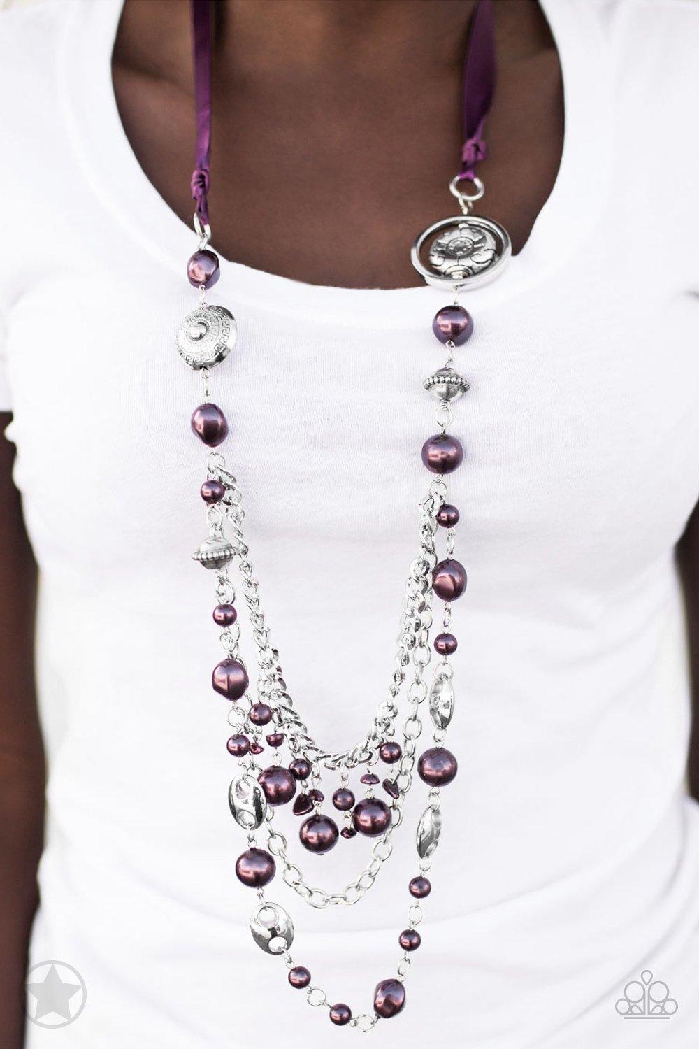 All The Trimmings - Purple Necklace - Jewelry By Bretta - Jewelry by Bretta