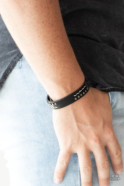 Always An Adventure Black Bracelet - Jewelry by Bretta - Jewelry by Bretta