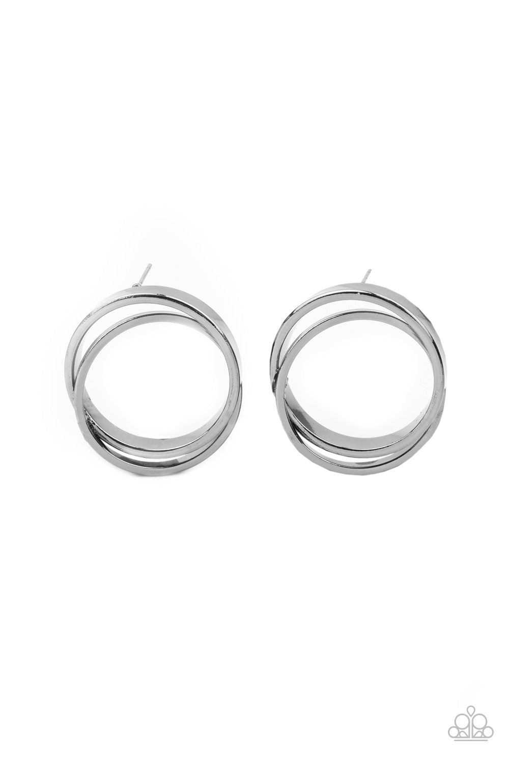 Always In The Loop Black Earrings - Jewelry by Bretta - Jewelry by Bretta
