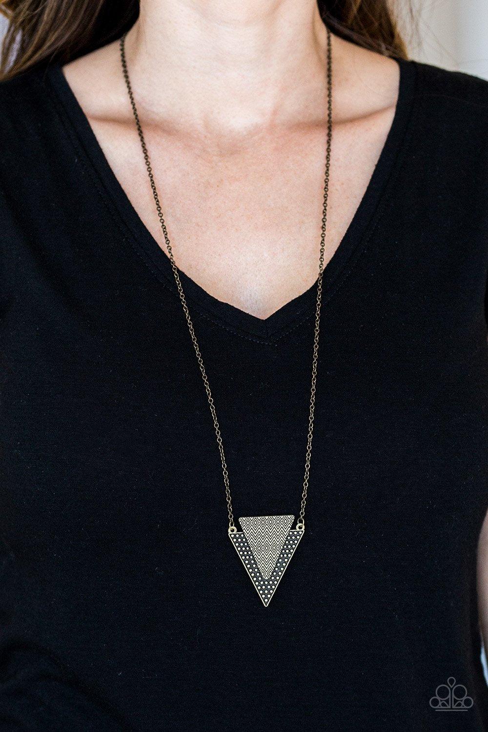 Ancient Arrow Brass Necklace - Jewelry by Bretta - Jewelry by Bretta