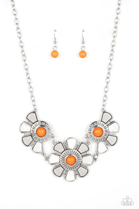Aquatic Garden Orange Necklace - Jewelry by Bretta - Jewelry by Bretta