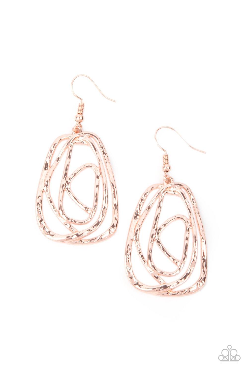 Artisan Relic Rose Gold Earrings - Jewelry By Bretta - Jewelry by Bretta