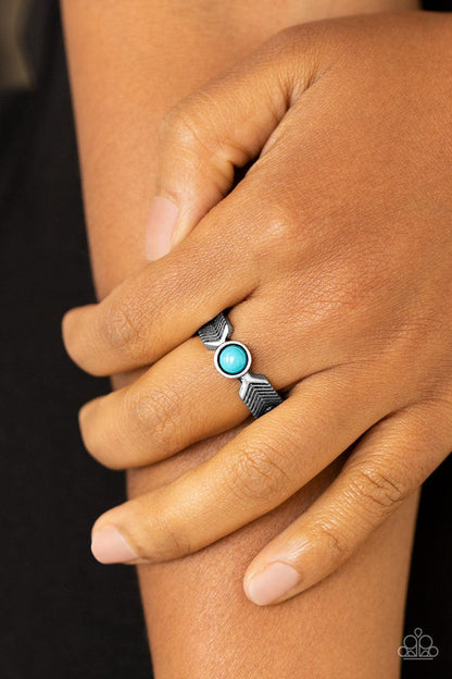 Awesomely ARROW-Dynamic Blue Ring - Jewelry By Bretta - Jewelry by Bretta