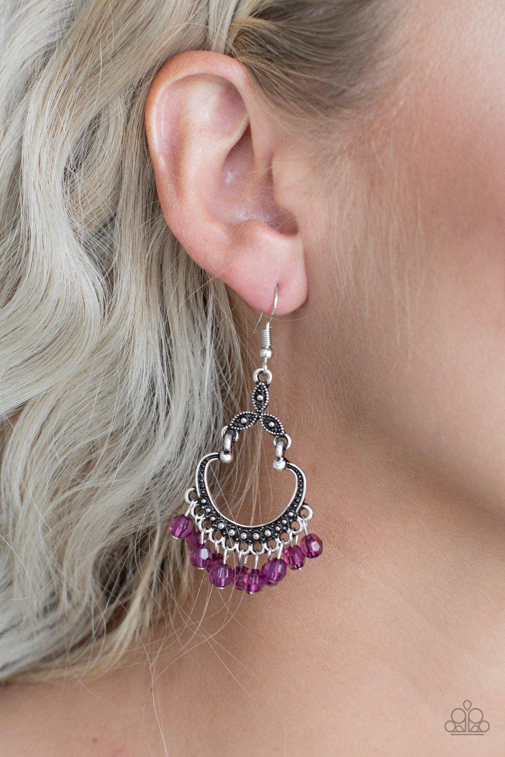 Babe Alert Purple Earrings - Jewelry By Bretta - Jewelry by Bretta