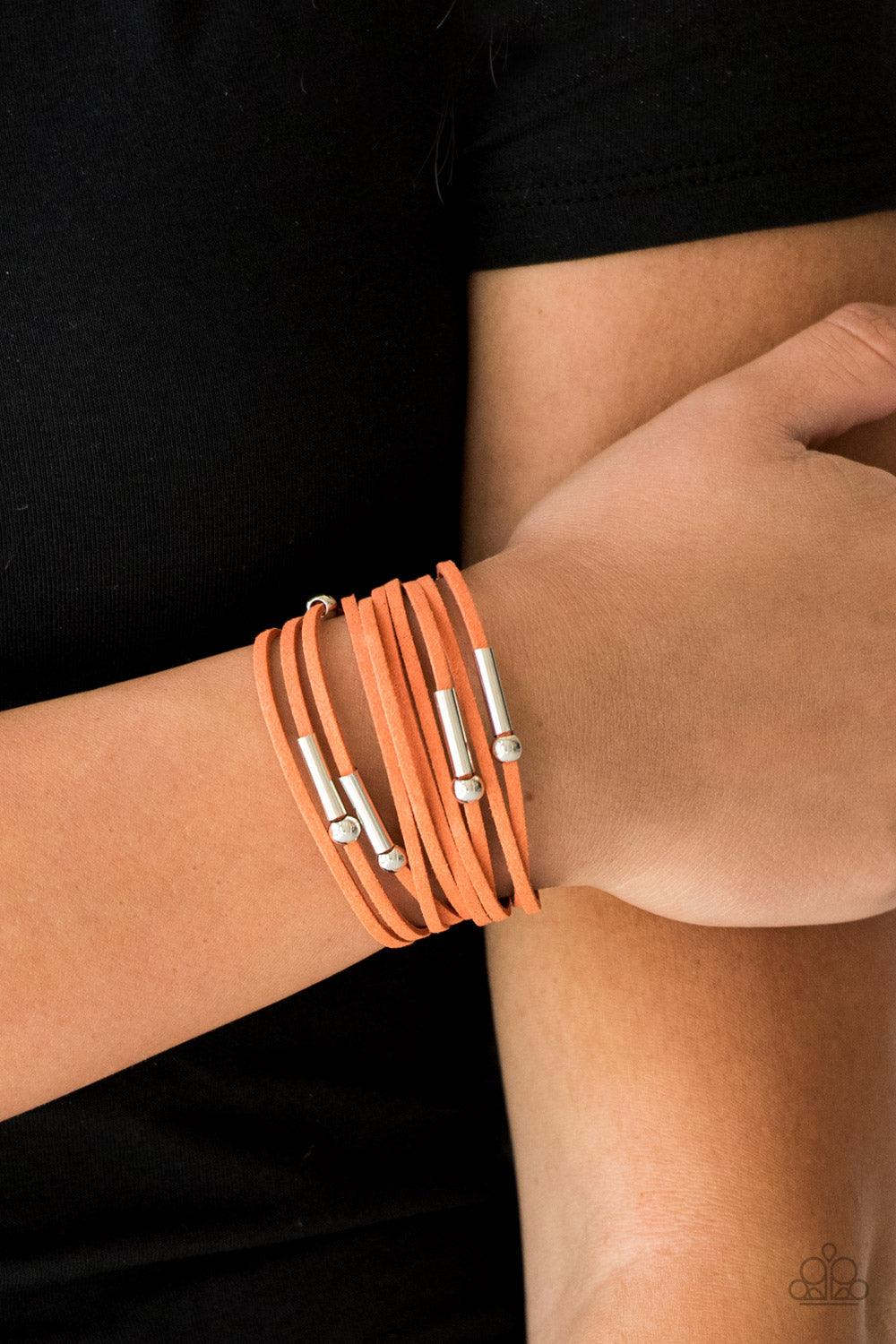 Back To BACKPACKER Orange Bracelet - Jewelry by Bretta - Jewelry by Bretta