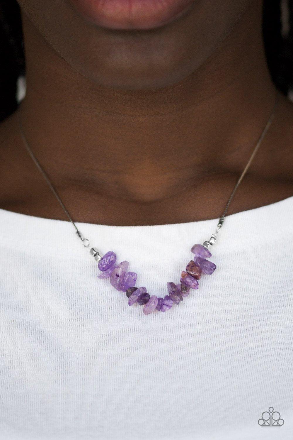 Back To Nature Purple Necklace- Jewelry by Bretta - Jewelry by Bretta