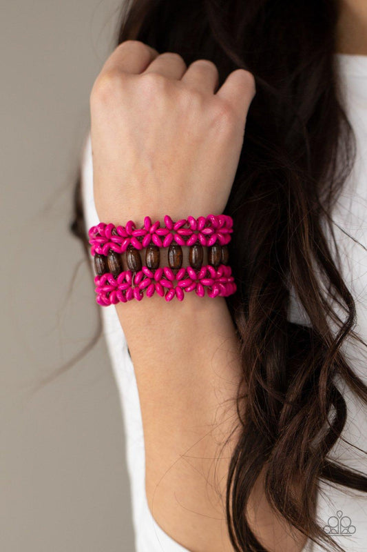 Bali Beach Retreat Pink Bracelet - Jewelry by Bretta - Jewelry by Bretta