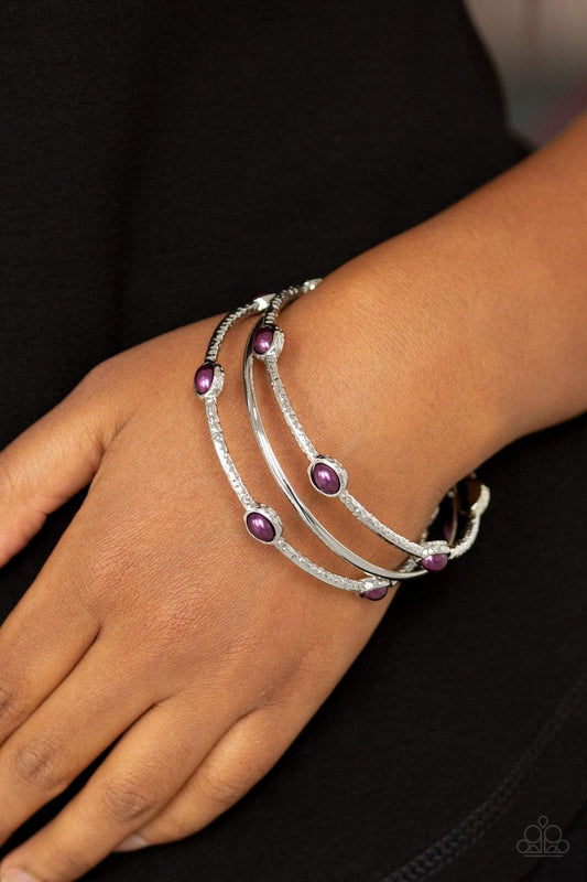 Bangle Belle Purple Bracelets - Jewelry By Bretta - Jewelry by Bretta