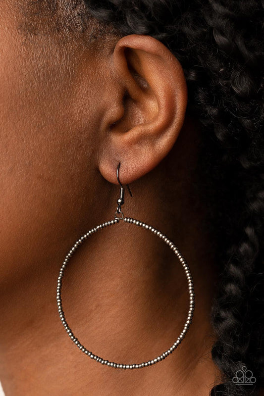 Basically Beaded Black Earrings - Jewelry by Bretta - Jewelry by Bretta