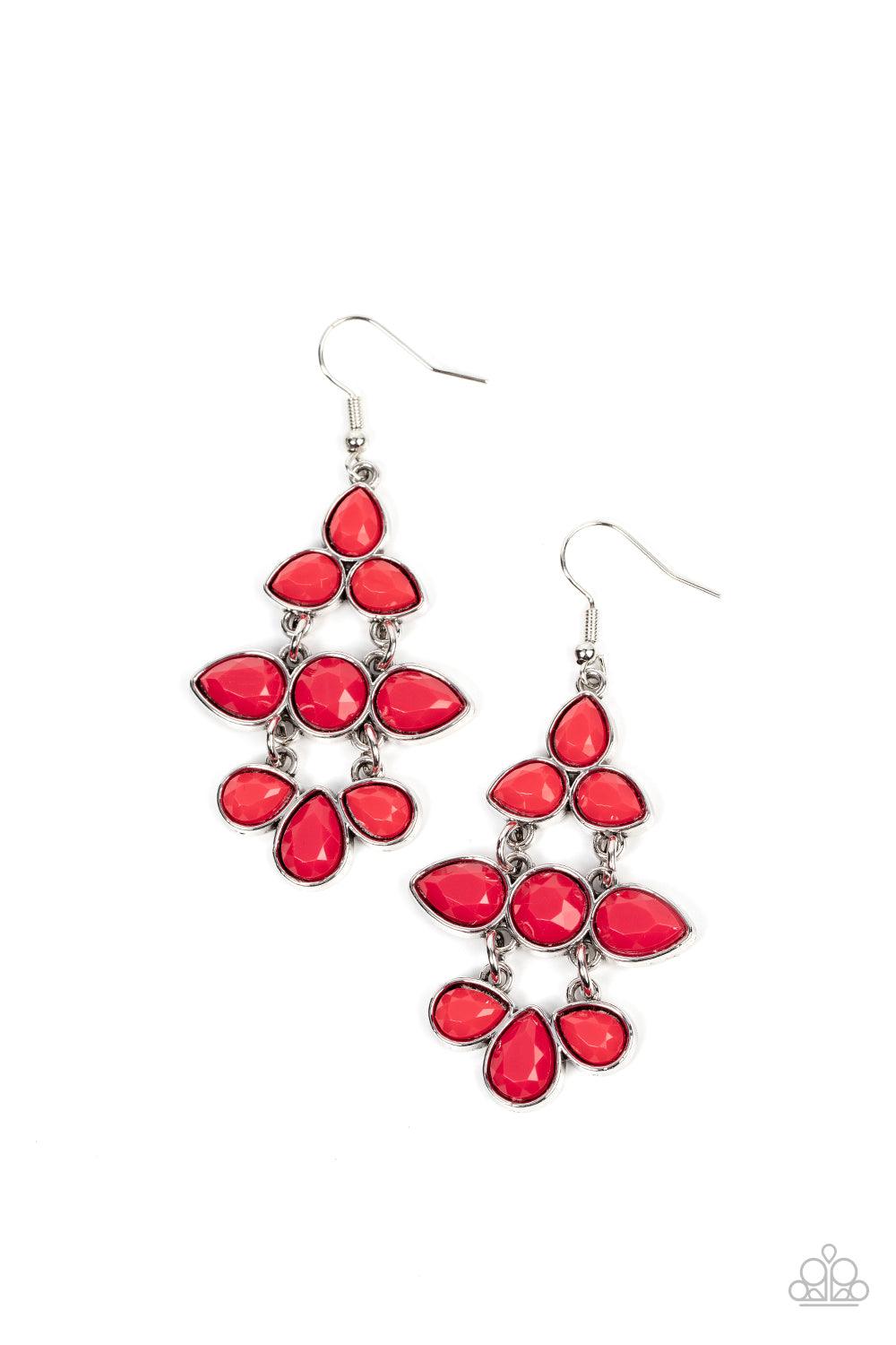 Bay Breezin Red Earrings - Jewelry by Bretta - Jewelry by Bretta