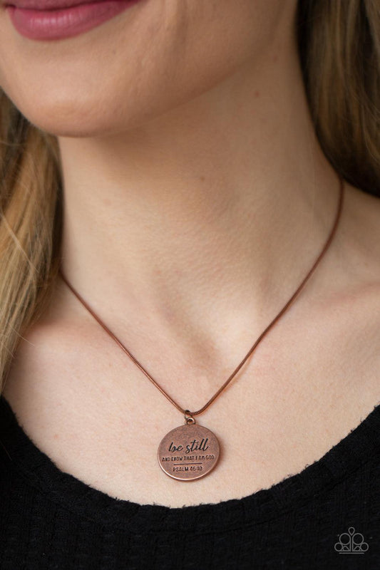 Be Still Copper Necklace - Jewelry by Bretta - Jewelry by Bretta