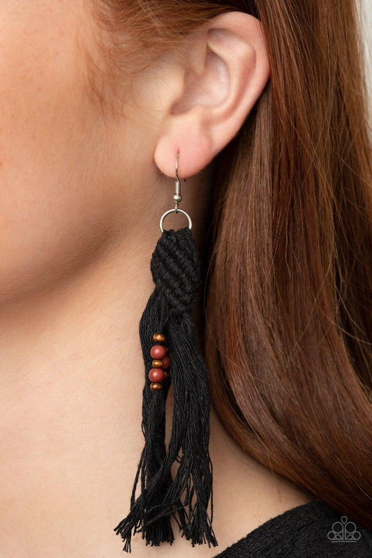 Beach Bash Black Earrings - Jewelry by Bretta - Jewelry by Bretta