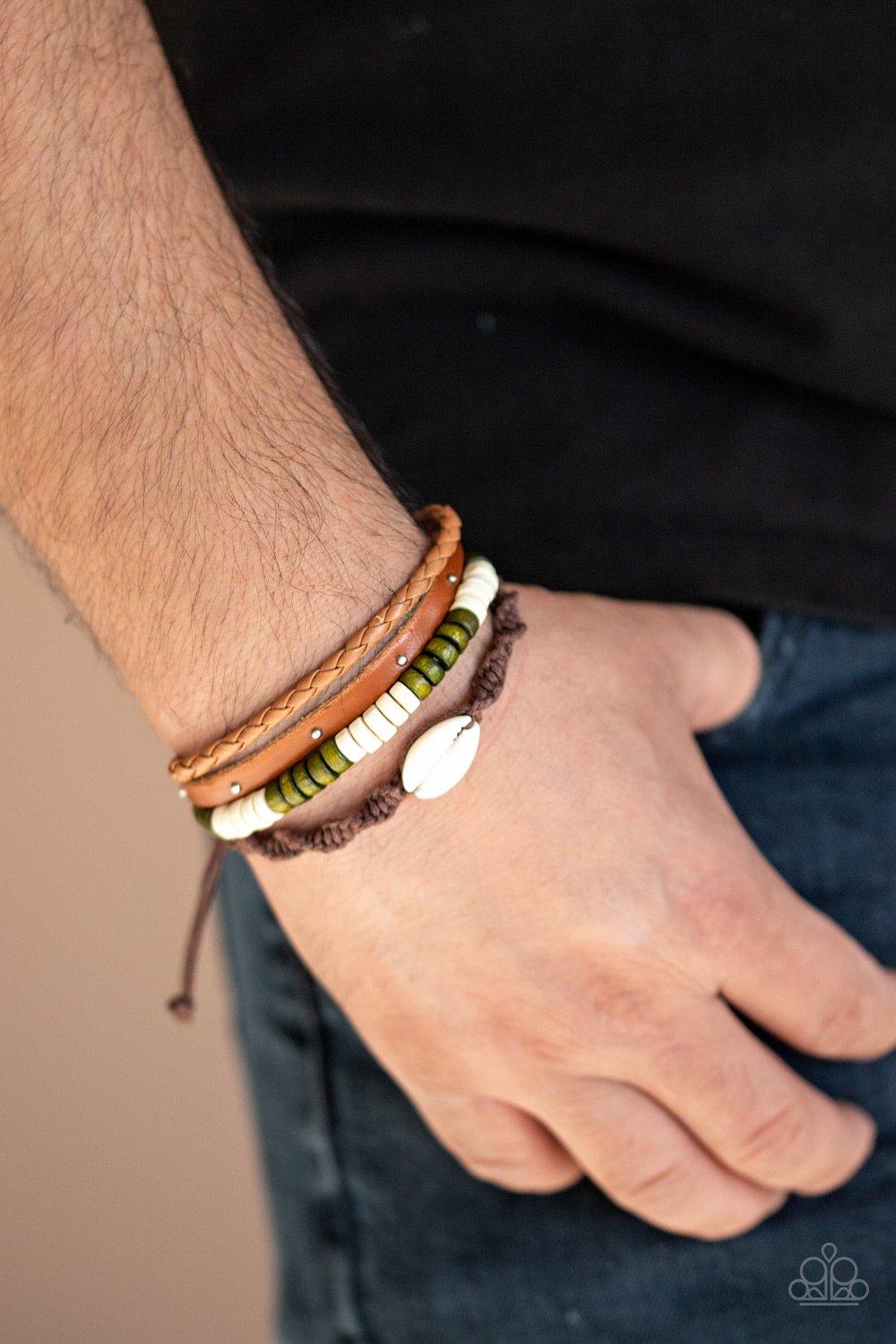 Molten Mogul Green Bracelet - Jewelry by Bretta