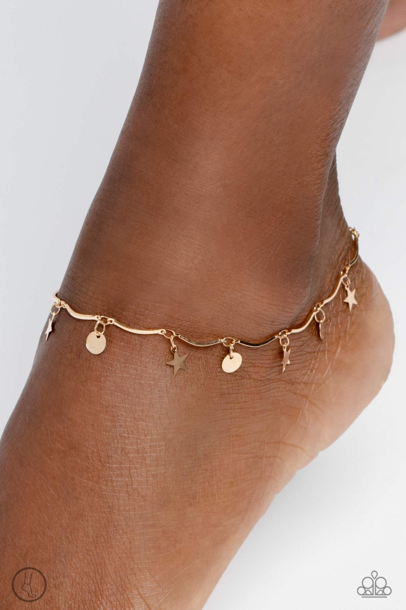 BEACH You To It Gold Anklet - Jewelry by Bretta - Jewelry by Bretta