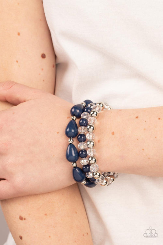 Beachside Brunch Blue Bracelet - Jewelry by Bretta - Jewelry by Bretta