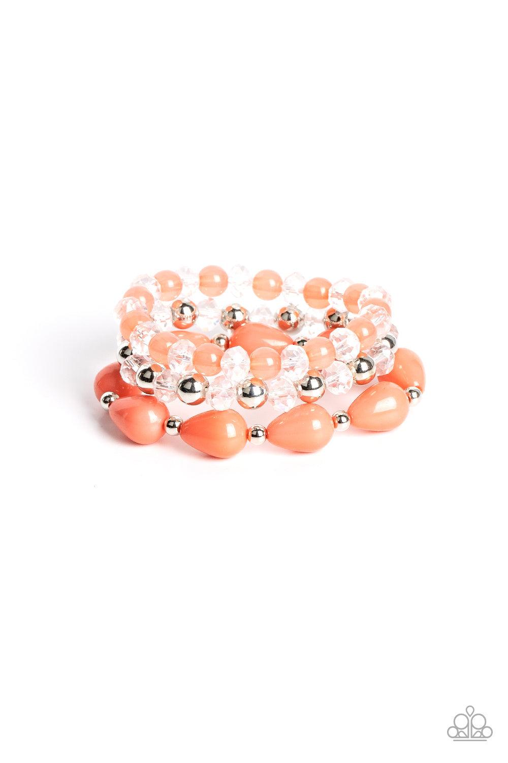 Beachside Brunch Orange Bracelets - Jewelry by Bretta - Jewelry by Bretta