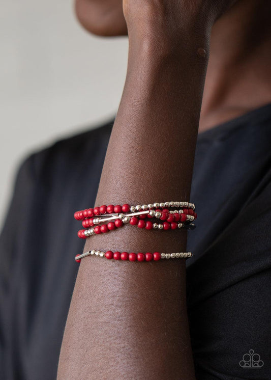 BEAD Between The Lines - Red Bracelets - Jewelry By Bretta - Jewelry by Bretta