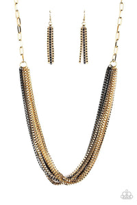 Beat Box Queen - Gold Necklace - Jewelry By Bretta - Jewelry by Bretta
