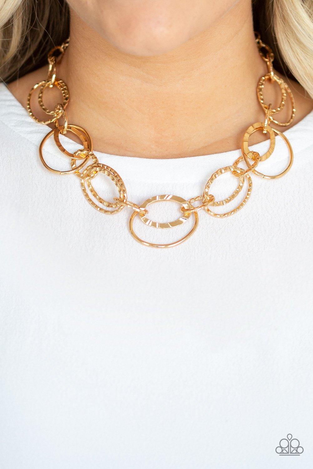 Bend OVAL Backwards Gold Necklace - Jewelry By Bretta - Jewelry by Bretta