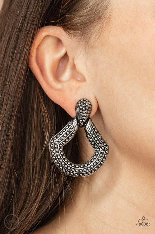 Better Buckle Up Silver Earrings - Jewelry by Bretta - Jewelry by Bretta