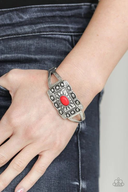 BIG House On The Prairie Red Bracelet - Jewelry by Bretta - Jewelry by Bretta