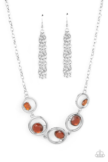 Big Night Out Brown Necklace - Jewelry by Bretta - Jewelry by Bretta