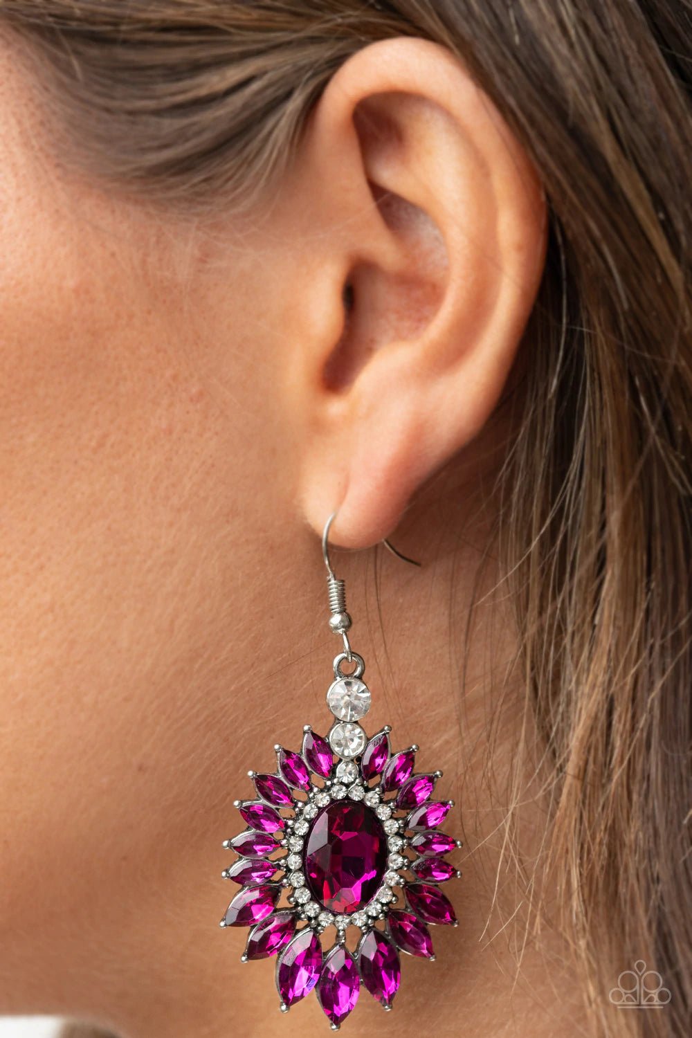 Big Time Twinkle Pink Earrings - Jewelry by Bretta - Jewelry by Bretta