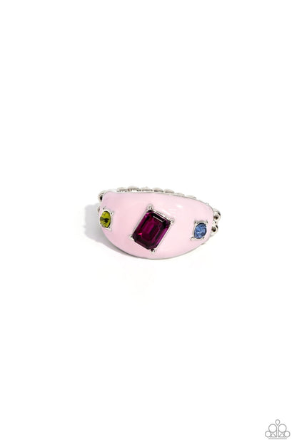 Blinding Behavior Pink Ring - Jewelry by Bretta - Jewelry by Bretta