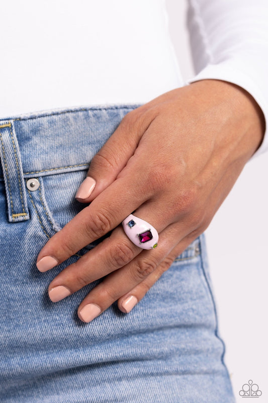 Blinding Behavior Pink Ring - Jewelry by Bretta - Jewelry by Bretta