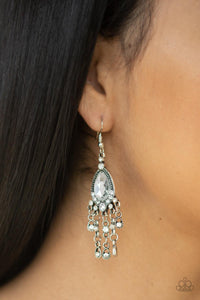Bling Bliss White Earrings - Jewelry by Bretta - Jewelry by Bretta