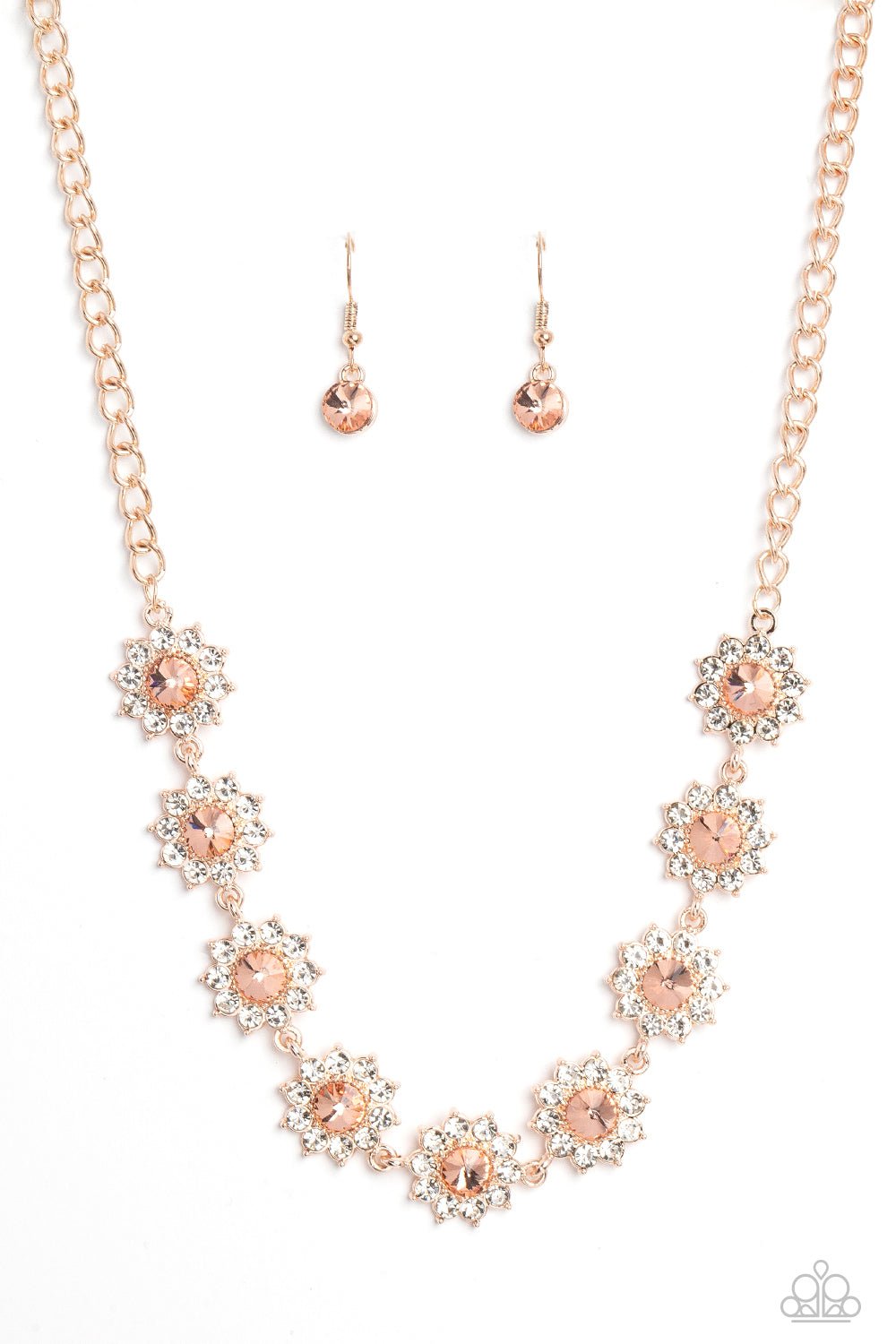 Blooming Brilliance Rose Gold Necklace - Jewelry by Bretta - Jewelry by Bretta