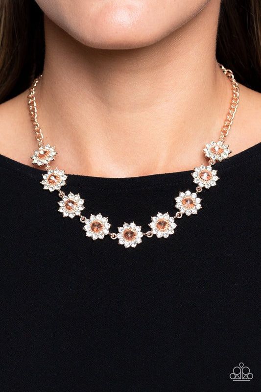 Blooming Brilliance Rose Gold Necklace - Jewelry by Bretta - Jewelry by Bretta
