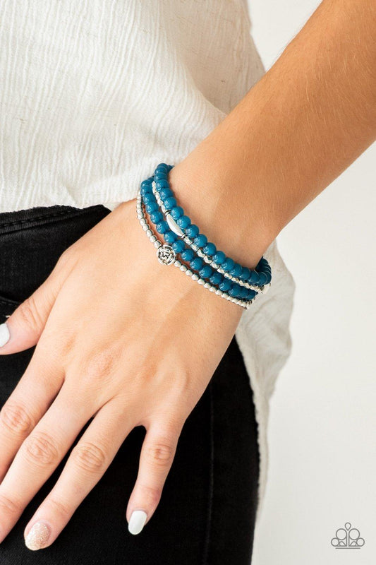 Blooming Buttercups Blue Bracelet - Jewelry by Bretta - Jewelry by Bretta
