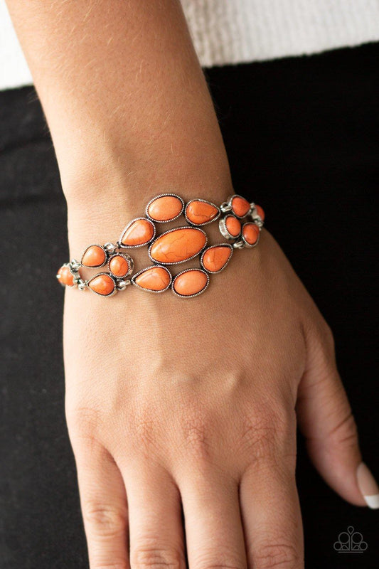Blooming Prairies Orange Bracelet - Jewelry by Bretta - Jewelry by Bretta