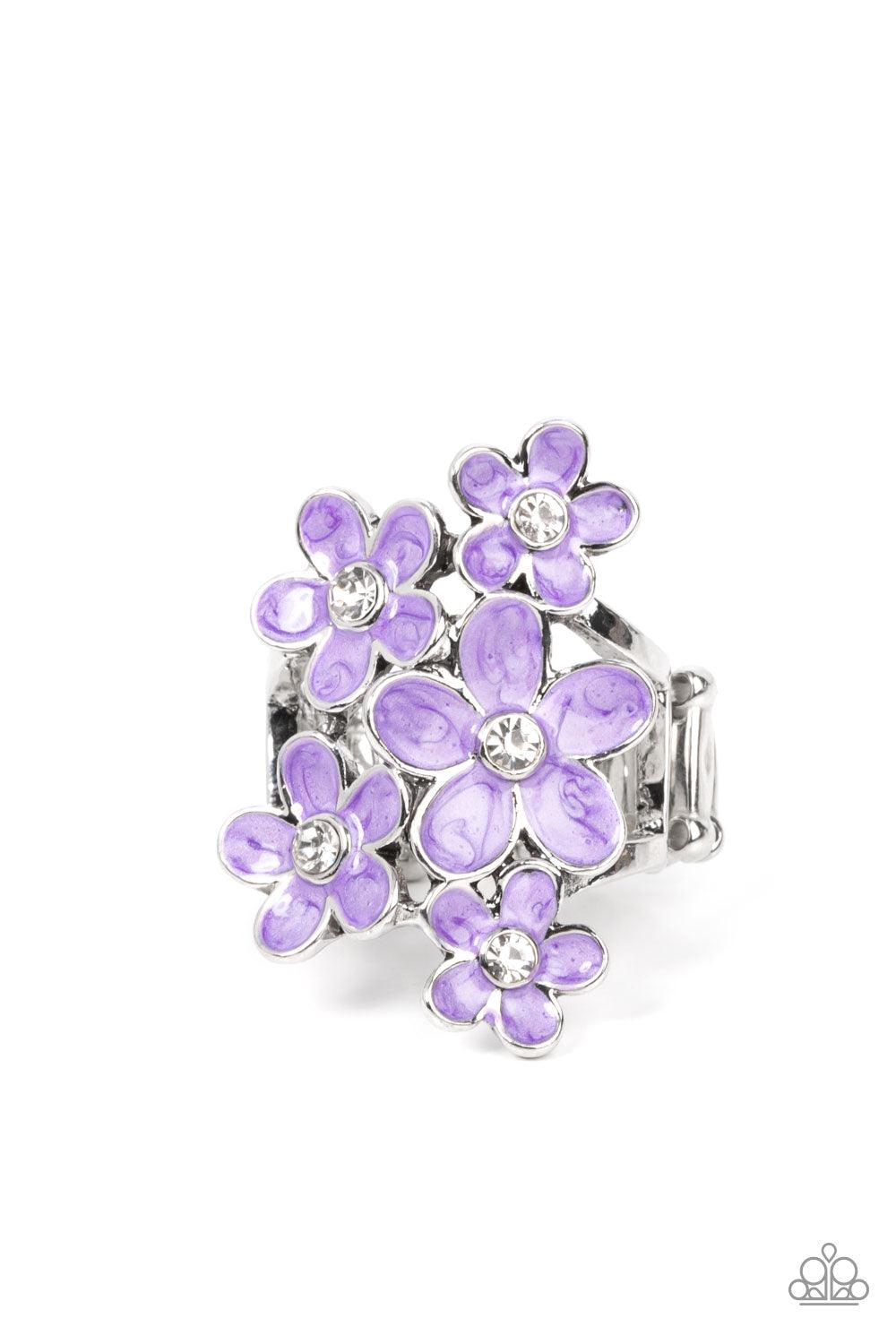 Boastful Blooms Purple Ring - Jewelry by Bretta - Jewelry by Bretta