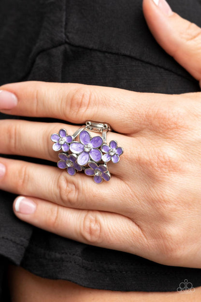 Boastful Blooms Purple Ring - Jewelry by Bretta - Jewelry by Bretta