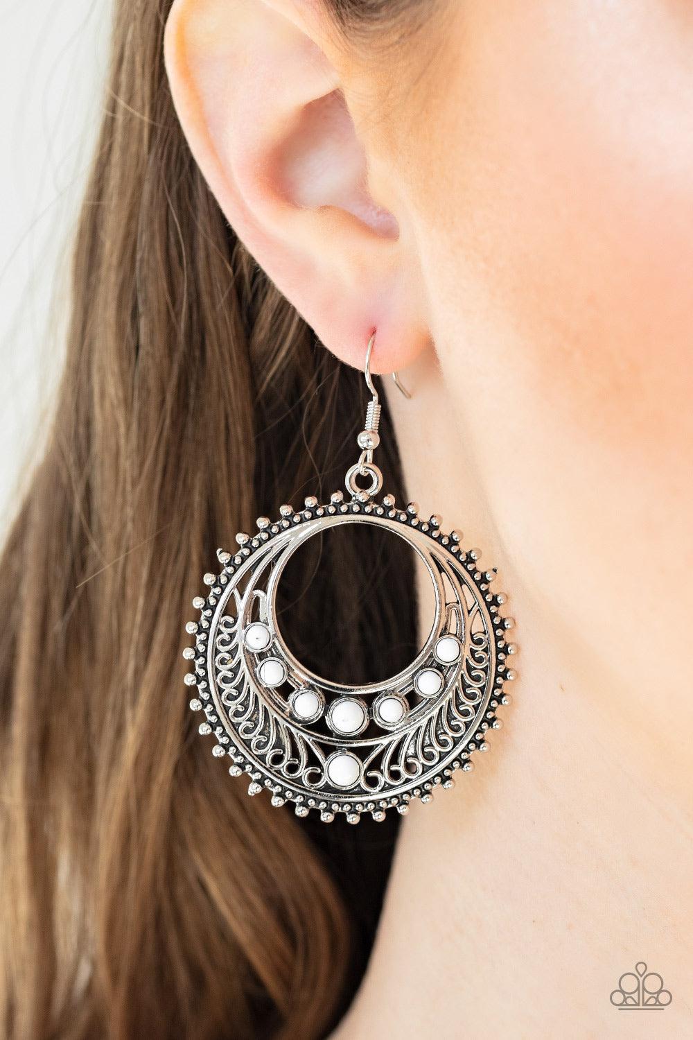 Boho Bliss White Earrings - Jewelry by Bretta - Jewelry by Bretta