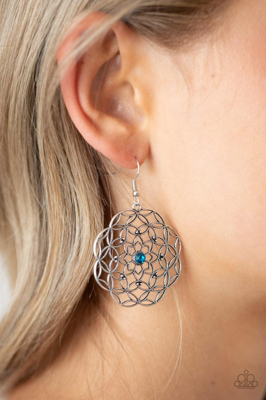 Botanical Bash - Blue Earrings - Jewelry By Bretta - Jewelry by Bretta