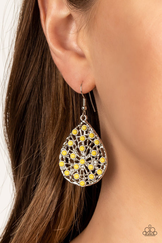 Botanical Berries Yellow Earrings - Jewelry by Bretta - Jewelry by Bretta